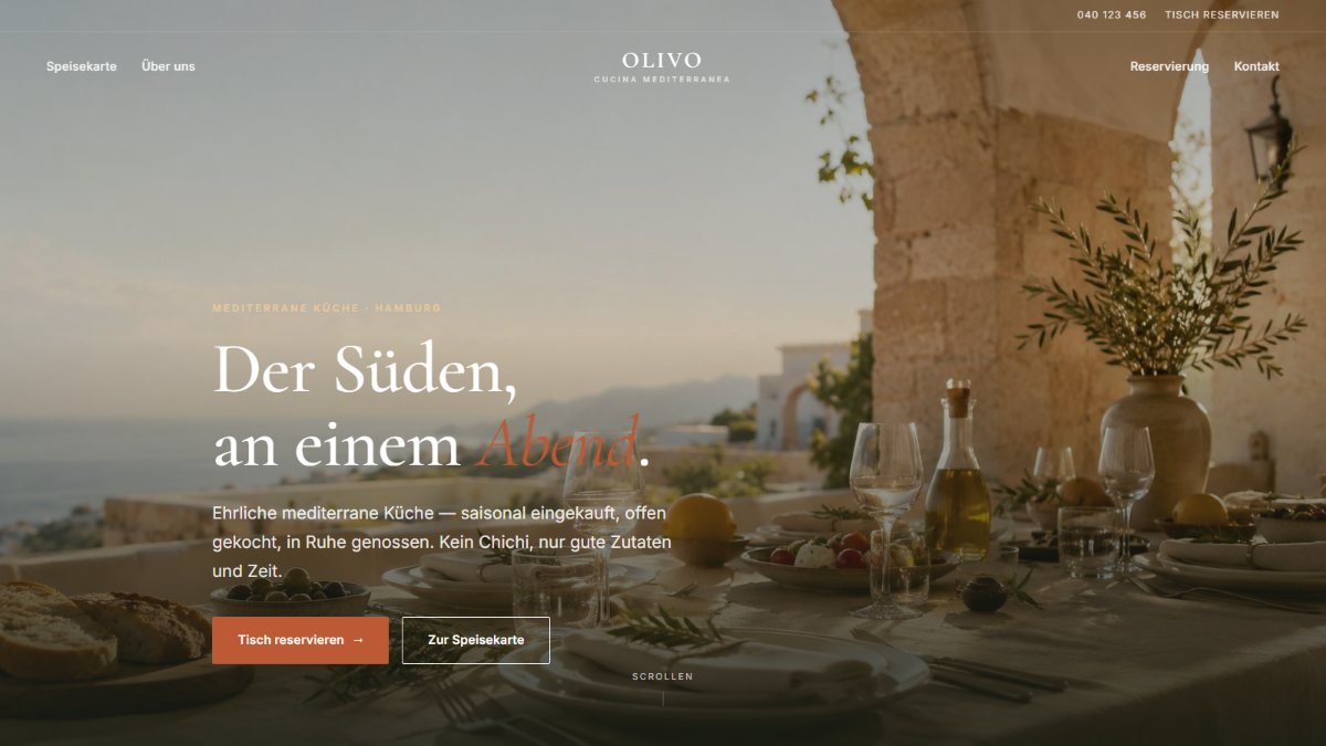 Vorschau: OLIVO Restaurant-Demo